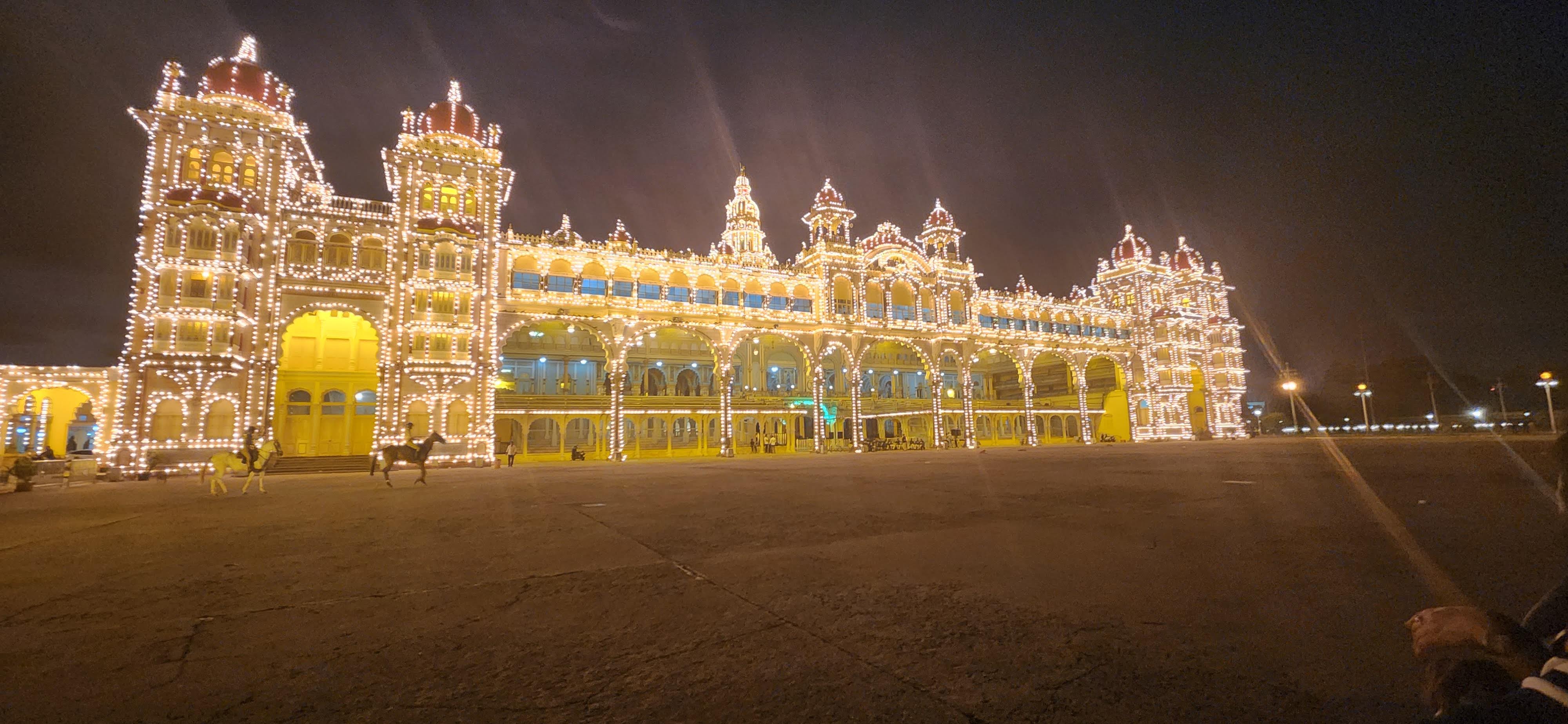 Mysore Palace with Lights